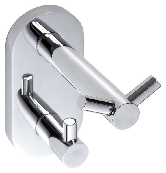 крючок OMEGA двойной хром 55*120*90мм