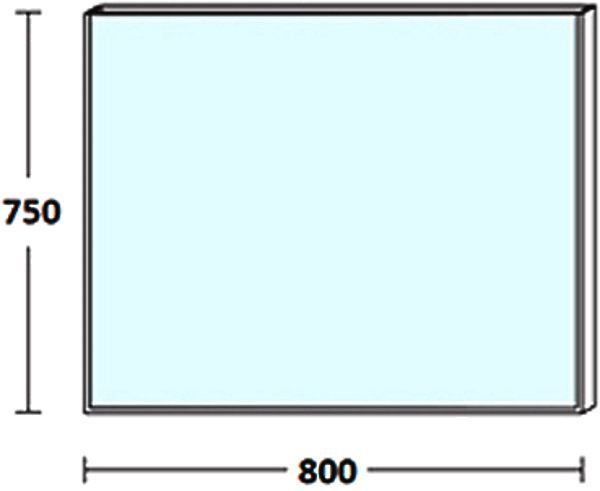 Зеркало De Aqua Сильвер 80 медь