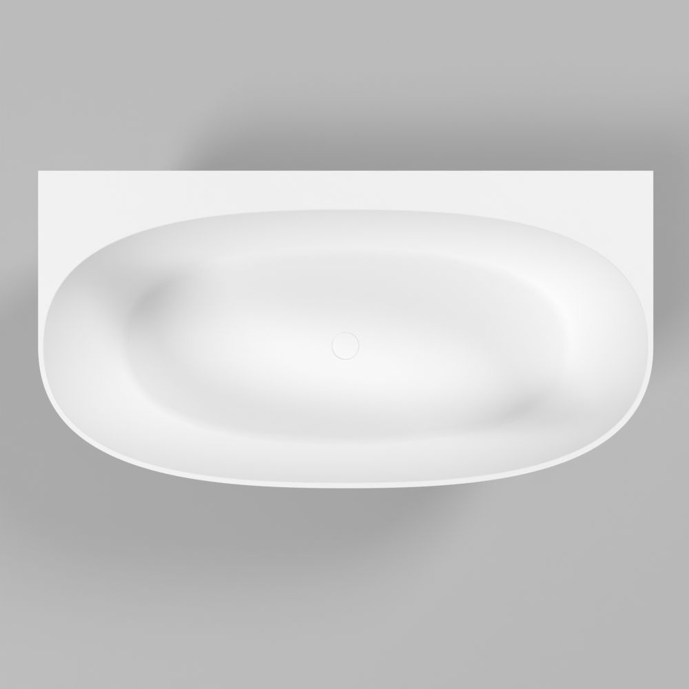 Ванна WHITECROSS Pearl A 155x80 (белый мат) иск. камень