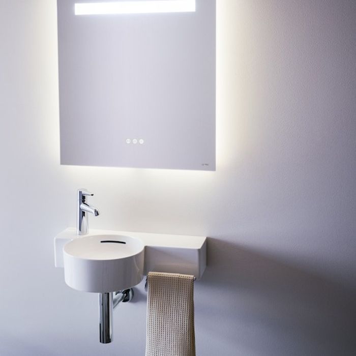 Laufen VAL Раковина-мини полка справа 550x315x115 мм с 1 отв. под смеситель, подрезаемая до 430 мм,, цвет: белый (без полотенцедержателя) Laufen VAL Раковина-мини полка справа 550x315x115 мм с 1 отв. под смеситель, подрезаемая до 430 мм,, цвет: белый (без полотенцедержателя)