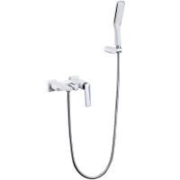 Смеситель для ванны с душ.гарнитуром VENTURO белый + хром