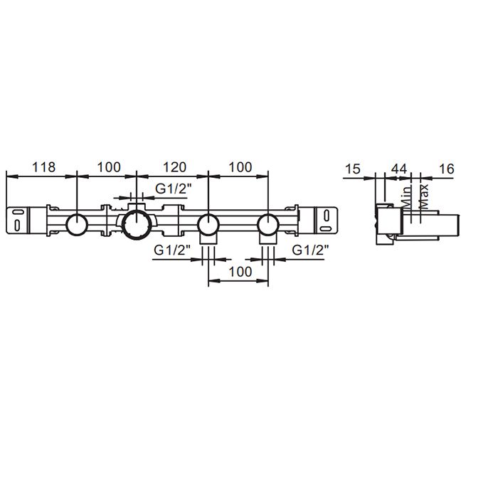 Внутрення часть, Fantini, Icona Classic, назначение-для ванны/душа, стандарт подвода воды-1/2"