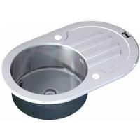 Кухонная мойка ZorG Glass GL-7851-OV-WHITE Нержавеющая сталь / Белый