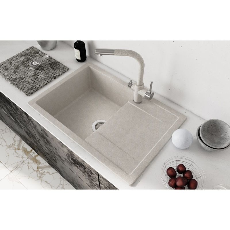 Кухонная мойка Dr. Gans ТЕХНО 25.030.D0760.408, серый, артикул 25.030.D0760.408