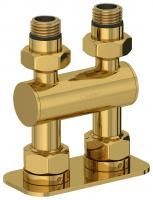 Модуль 2х1/2" прямой EU50 (Золото) Модуль 2х1/2" прямой EU50 (Золото)