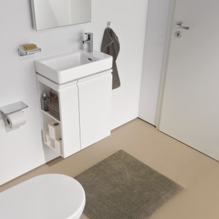 Laufen Pro S мини-раковина, полка справа, 480x280x85 мм, отверстие для смесителя по центру, белый, артикул 8.1595.4.000.104.1