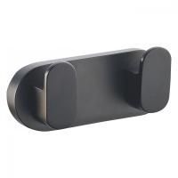 Двойной крючок для ванной WONZON & WOGHAND CARBON, Черный (WW-7725)