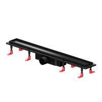 W02SC-U11-070-04BM PrimeFlow Трап для душа линейный универс затвор Tile 70см цвет черн мат W02SC-U11-070-04BM PrimeFlow Трап для душа линейный универс затвор Tile 70см цвет черн мат