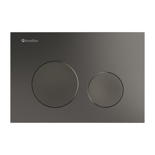 Клавиша смыва Knotlor BIS102GM, вороненая сталь