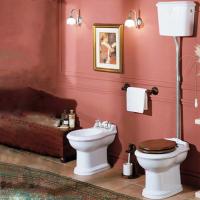 AZZURRA Giunone-Jubilaeum механизм слива с высокой трубой с держателем ручки, хром