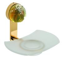 THG JADE DRAGON Мыльница стеклянная, подвесная, цвет полированное золото