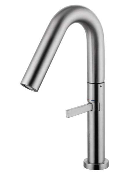 Смеситель для раковины высокий WONZON & WOGHAND, Брашированный никель (WW-6068-BS)