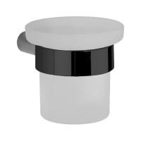 CISAL System Стакан подвесной, цвет матовое стекло/черный матовый