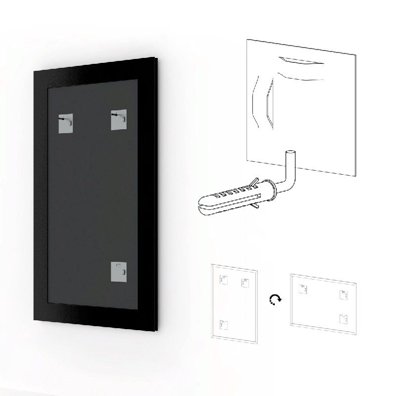 Зеркало Evoform Definite 108х58 Витая бронза