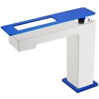 Смеситель для раковины Boheme Q 141-WUV Белый Синий