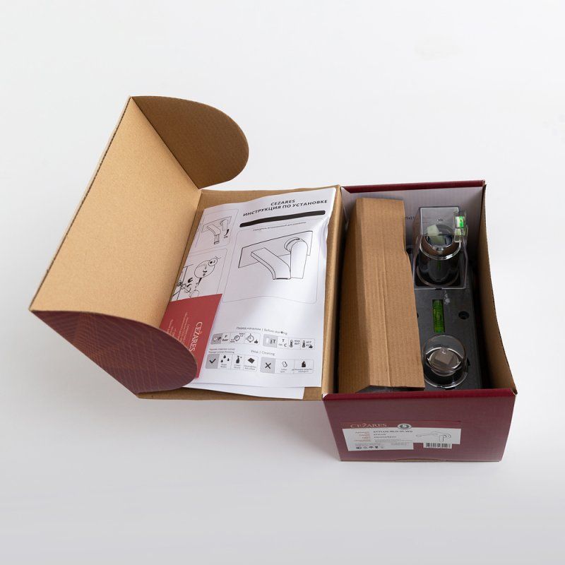 STYLUS-BLI1-NOP-W0 Смеситель для раковины встраиваемый с внутренней частью, без донного клапана, черный матовый, артикул STYLUS-BLI1-NOP-W0