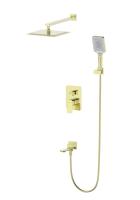 Душевая система встраиваемая WONZON & WOGHAND DIAMOND, Брашированное золото (WW-88939011-BG)