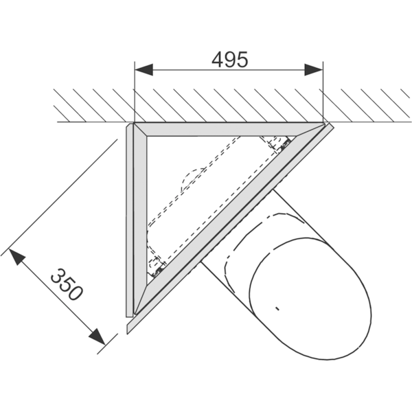Комплект для установки модуля под углом к стене.
