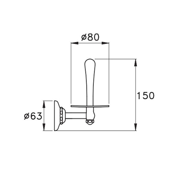 Stella Italica Держатель запасного рулона туалетной бумаги, подвесной 1035 цвет: хром