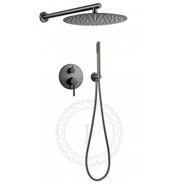 Душевая система встраиваемая FILARETE Roun FL1023BG, графит