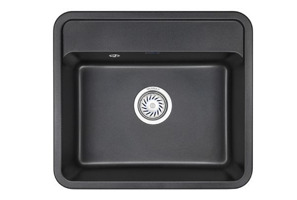 Кухонная мойка GRANULA Стандарт (5601, ЧЁРНЫЙ)