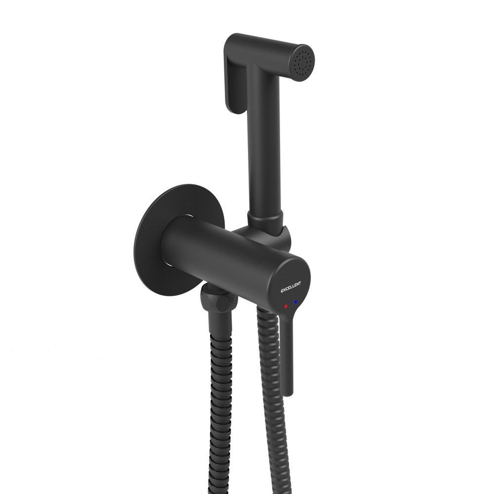 Смеситель для биде скрытого монтажа EXCELLENT Pi AREX.1204BL (черный мат)