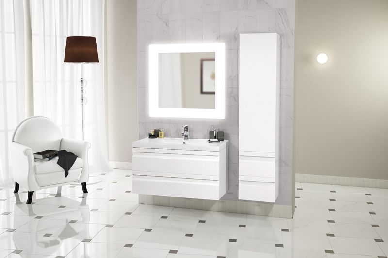 Зеркало SanVit Ливинг 100 zliv100 с подсветкой без выключателя