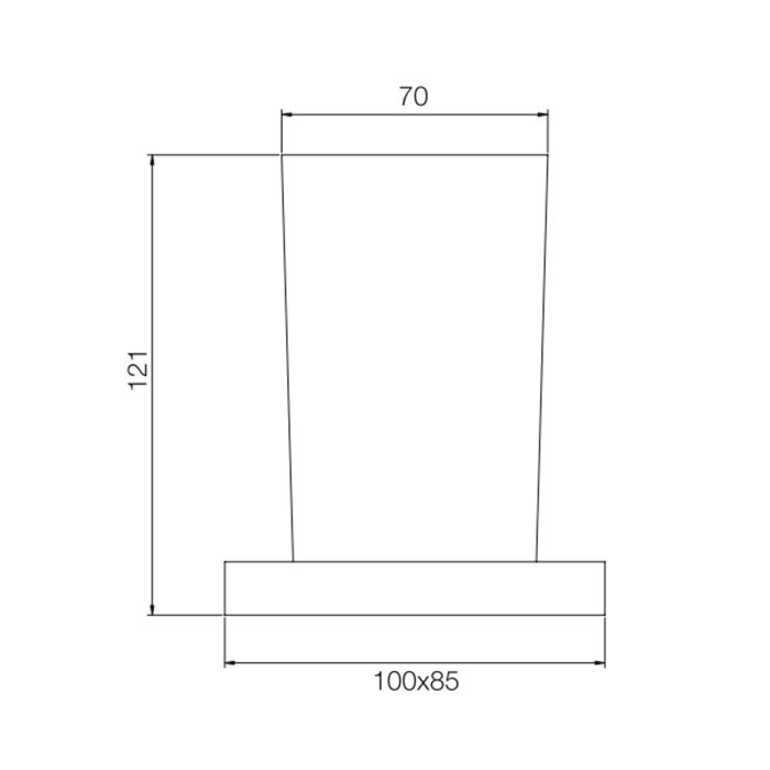 Fima Carlo Frattini Accessori Стакан, стекляный, подвесной, цвет: хром