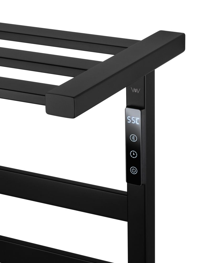 Полотенцесушитель электрический WONZON & WOGHAND FRANKFURT, Черный матовый (WW-A1026-MB)