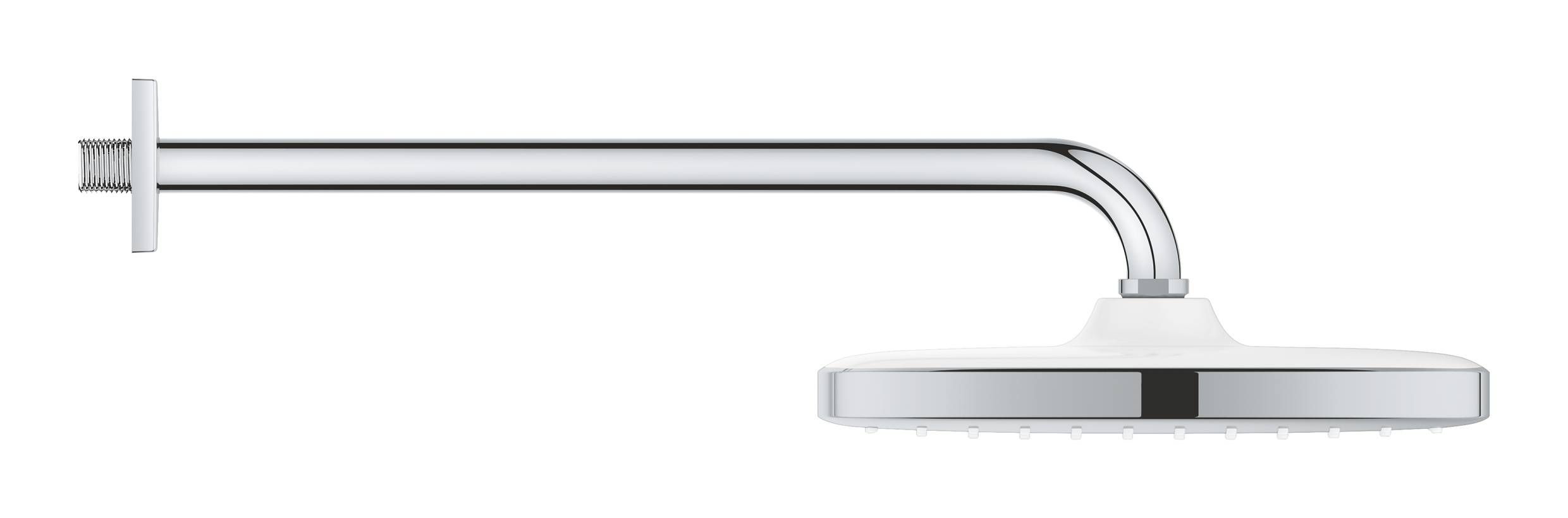 Верхний душ GROHE Tempesta CUBE 250, квадратный (низ-хром, верх-белый) + Душевой кронштейн 380 мм, хром (26687000) Верхний душ GROHE Tempesta CUBE 250, квадратный (низ-хром, верх-белый) + Душевой кронштейн 380 мм, хром (26687000)