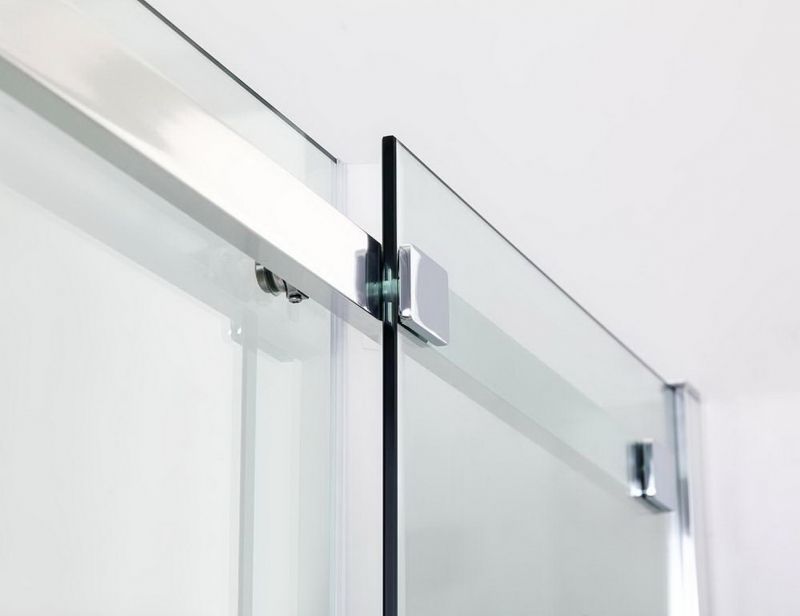 Душевой уголок Black&White Stellar Wind S508 прямоугольный профиль Серебристый хром стекло прозрачное