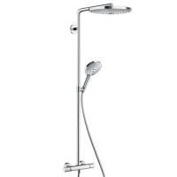 Душевая стойка, Hansgrohe, Raindance Select S, смеситель-есть, тип открывания воды-двухвентильный, тип регулирования воды-термостатический картридж, верхний душ-есть, форма верхнего душа-круглая, размер верхнего душа-300, держатель верхнего душа-есть, вын Душевая стойка, Hansgrohe, Raindance Select S, смеситель-есть, тип открывания воды-двухвентильный, тип регулирования воды-термостатический картридж, верхний душ-есть, форма верхнего душа-круглая, размер верхнего душа-300, держатель верхнего душа-есть, вын