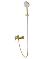 Смеситель для ванны с душем WONZON & WOGHAND STICK, Брашированное золото (WW-88639017-BG)