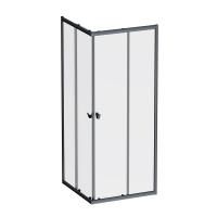 W87G-403-8080-BТ Sunny душ огражд квадратн, раздвижн двери 80x80 черный,стекло прозрачн W87G-403-8080-BТ Sunny душ огражд квадратн, раздвижн двери 80x80 черный,стекло прозрачн