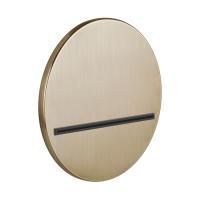 GESSI VENTI20 Излив настенный Ø207 мм., каскадный, цвет Warm Bronze Br. PVD