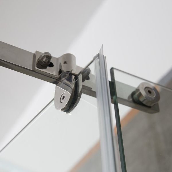 Душевой уголок Alex Baitler AB 245-90 90х90 профиль Хром стекло тонированное