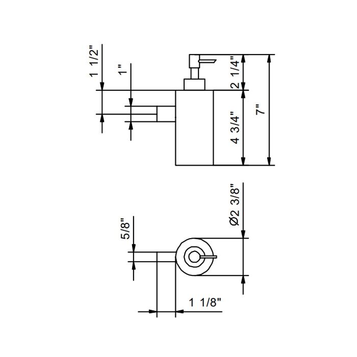 Fantini Young Дозатор для жидкого мыла, цвет Matt Copper PVD