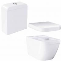 Унитаз напольный безободковый GROHE Euro Ceramic с бачком и сидением без микролифта (NW0013-1) Унитаз напольный безободковый GROHE Euro Ceramic с бачком и сидением без микролифта (NW0013-1)