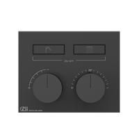 Gessi Hi-Fi Термостат для душа, с включением до 2 источников одновременно (внешняя часть), цвет: Black Metal Brushed PVD