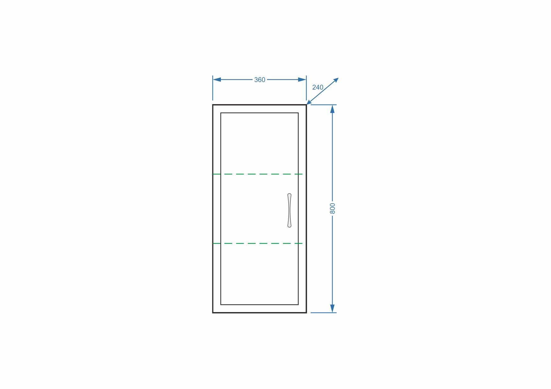 Шкаф подвесной "Концепт 36/80"