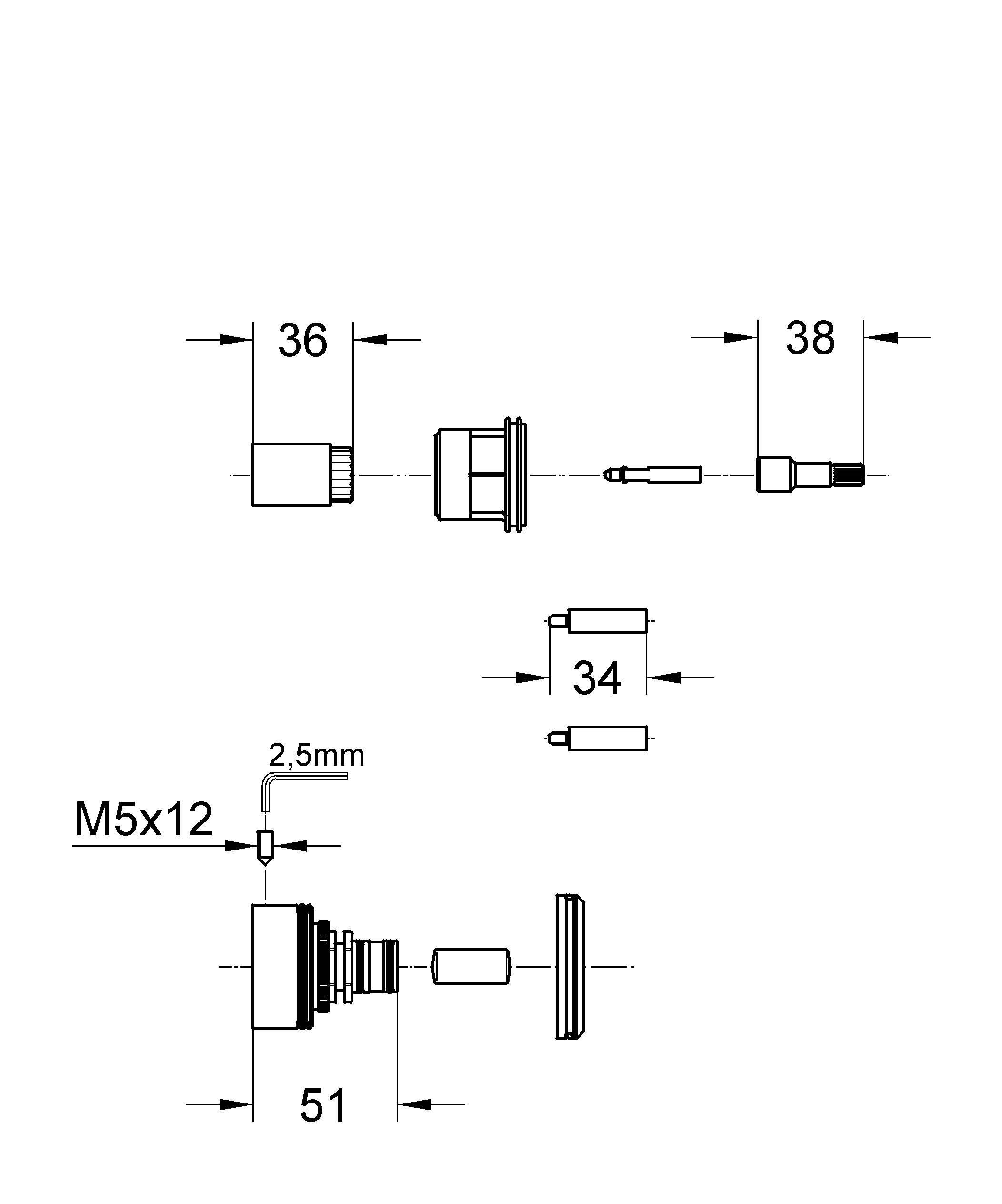 Втулка-удлинение 27,5 мм GROHE 47653000