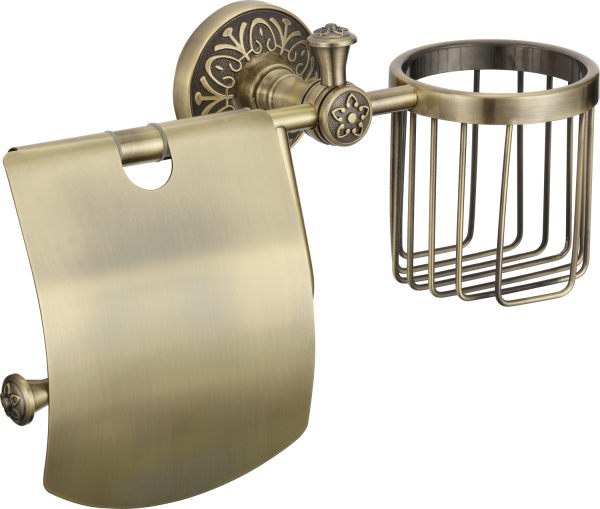 Держатель для туалетной бумаги и освежителя Savol S-L05851C, бронза
