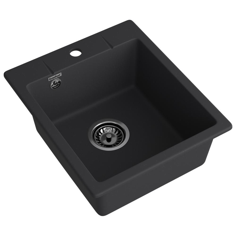 Кухонная мойка GranFest URBAN 242, черный, артикул 242 черный
