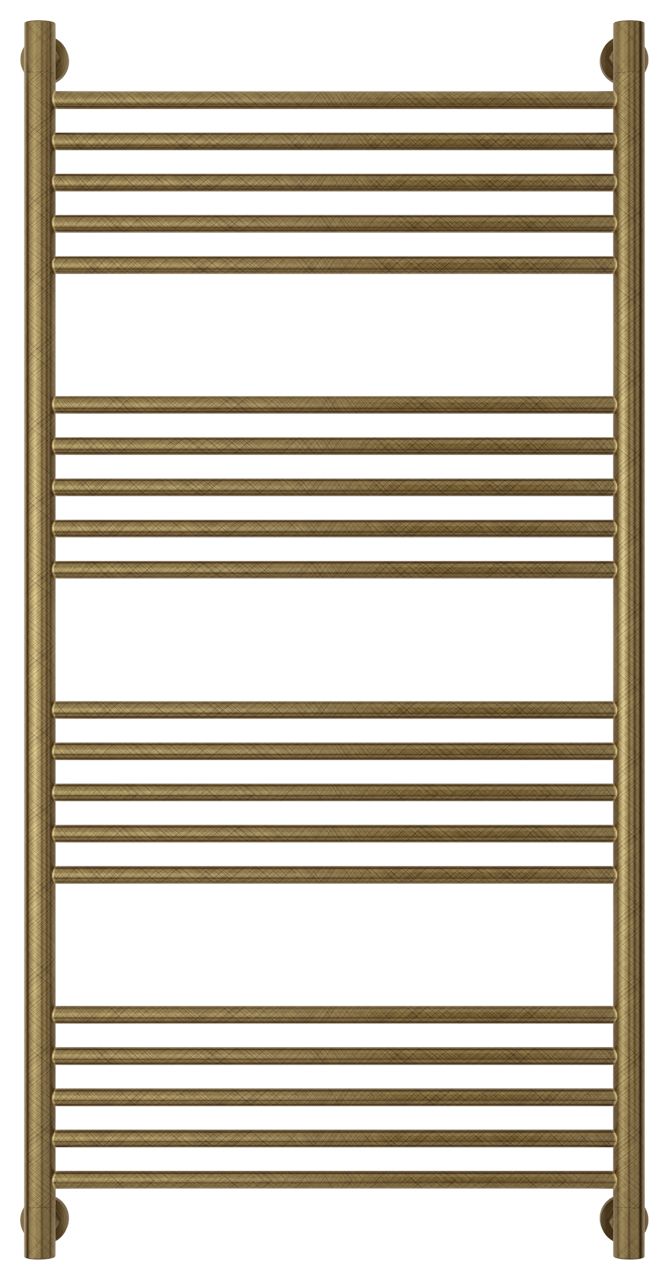 Полотенцесушитель водяной "Богема+" прямая 1200х600 (Состаренная БРОНЗА)