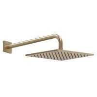 GESSI RILIEVO Верхний душ 250х250 мм., с настенным держателем 389 мм., цвет Warm Bronze Br. PVD