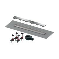 TECEdrainline. Комплект для монтажа дренажного канала, панель "steel II", сатин, с мембраной, 700 мм TECEdrainline. Комплект для монтажа дренажного канала, панель "steel II", сатин, с мембраной, 700 мм
