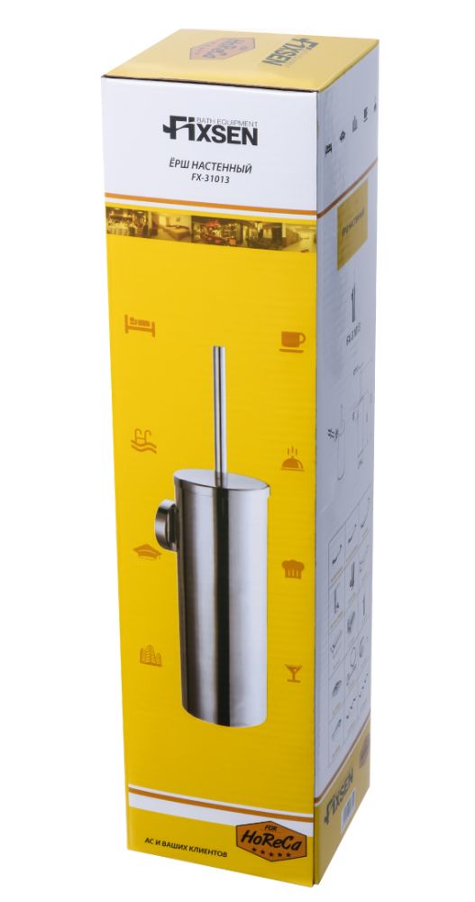 Ершик для унитаза Fixsen Hotel FX-31013 Хром, артикул FX-31013