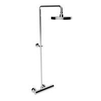 Stella Bamboo Душевой комплект 3283/301-200: смеситель, штанга+верхний душ 200мм, цвет: хром