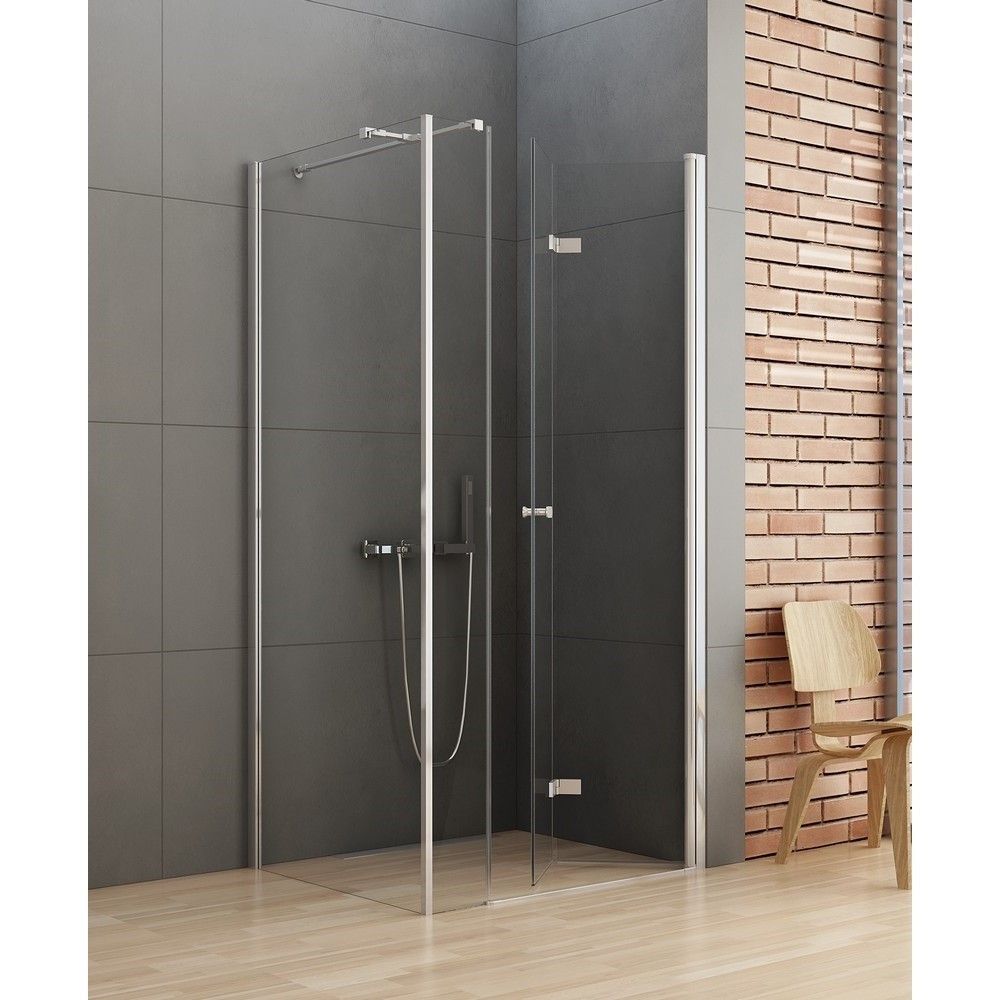 Душевое ограждение NEW TRENDY NEW SOLEO PLUS складные двери R 100x90x195 K-0379 (хром)