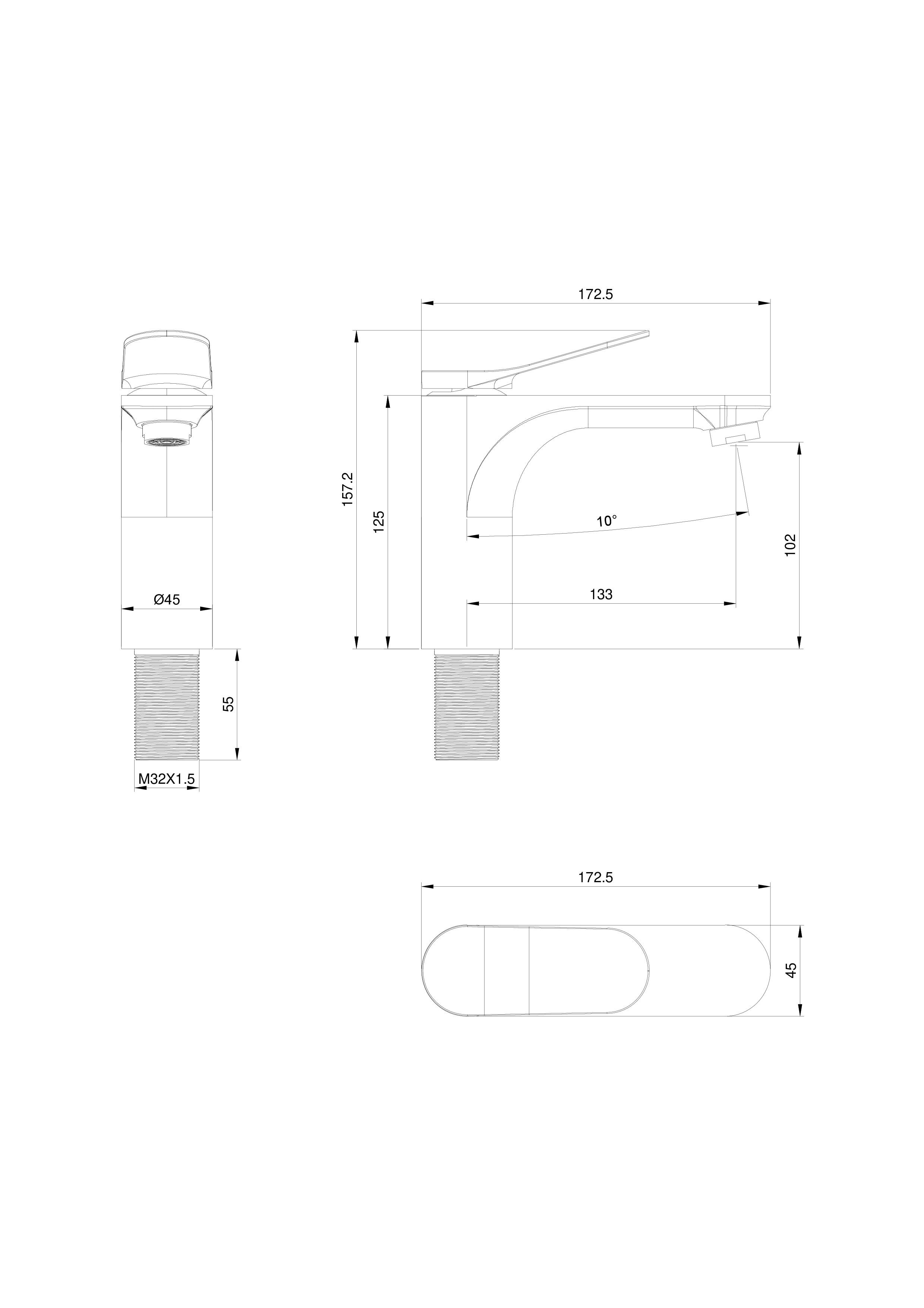 Смеситель для раковины WONZON & WOGHAND, Черный матовый (WW-XH-010-MB) Смеситель для раковины WONZON & WOGHAND, Черный матовый (WW-XH-010-MB)
